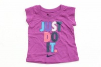 Nike Just Do It Girl's Purple Cotton T-Shirt (24 Months)