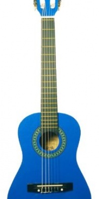 Barcelona 30-Inch 1/2-Size Nylon String Classical Acoustic Guitar - Metallic Blue