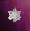 Silver 3D Snowflake Ornament