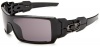 Oakley Men's Oil Rig Sunglasses,Polished Black Frame/Warm Grey Lens,one size