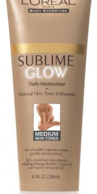 L'Oreal Paris Sublime Glow Daily Body Moisturizer and Natural Skin Tone Enhancer, Medium, 8-Fluid Ounce