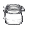 Bormioli Rocco Fido Round Clear Jar, 17-1/2-Ounce