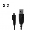 TWO PACK SAMSUNG REPLACEMENT USB DATA CHARGING CABLE APCBU10BBE