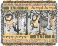 Where the Wild Things Are, Jungle Swingers 48-Inch-by-60-Inch Acrylic Tapestry Throw by The Northwest Company