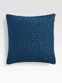 A tonal embroidered animal pattern makes the perfect accent for bed, chaise or chair.18 squareCottonSpot cleanImported