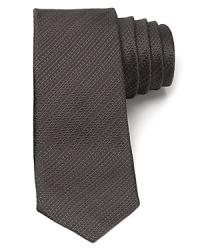 A subtle stripe design enhances your look in plush Italian silk, a luxurious offering from Armani Collezioni.