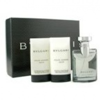 BVLGARI POUR HOMME SOIR by Bvlgari for Men 3-PC SET EAU DE TOILETTE SPRAY 1.7 OZ & AFTER SHAVE EMULSION 2.5 OZ & SHOWER GEL 2.5 OZ