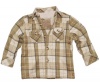 Toddler Boy's Warm Beige Lattice Jacket - Guess 3T