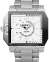 Diesel Steel Bracelet Textured White Dial Men's watch #DZ1381