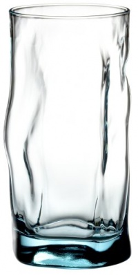 Bormioli Rocco Sorgente Cooler Glasses, Set of 4, Gift Boxed, Blue