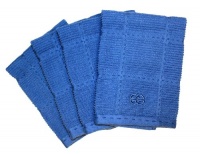 Calphalon 4-Piece Solid Dish Cloth Set, Blueberry