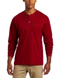 Key Industries Men's Long Sleeve Heavyweight 3-Button Pocket Henley