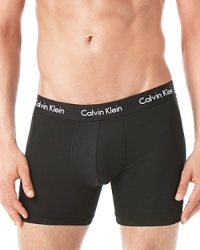 These Calvin Klein boxer briefs feature a classic fit with the logo at the waistband.