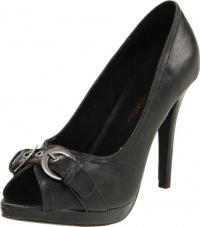 C LABEL Women's Kara-1A Open-Toe Pump