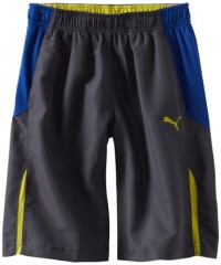 Puma - Kids Boys 2-7 Training Short, Grey, Large