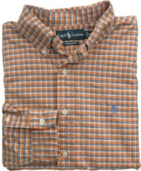 Polo Ralph Lauren Classic-Fit Orange Plaid Oxford