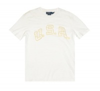 Polo Ralph Lauren Men USA Logo Custom Fit T-Shirt