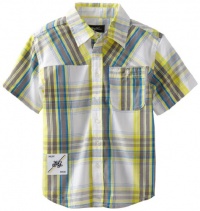 LRG - Kids Boys 2-7 Little Most Lifted Short Sleeve Woven, Buttercup, 6