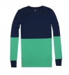 Tommy Hilfiger Women Crewneck Colorblock Long Sleeve Tee T-Shirt