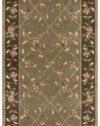 Nourison Zanibar Trellis Mocca 2.3-Feet by 8-Feet Polyacrylic Runner Rug