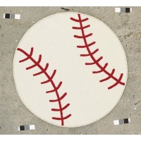 All Stars Baseball Kids Rug Size: Round 2'7