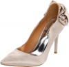 Badgley Mischka Women's Wysdom II Pump,Taupe Satin,8.5 M US