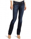 True Religion Women's Billy Straight Jeans, Assasination, 28