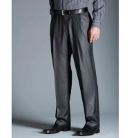 Haggar Men's Big-Tall Cool 18 Gabardine Heather Pleat Front Pant