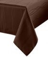 Benson Mills Gourmet Spillproof 60-Inch by 104-Inch Fabric Tablecloth, Chocolate