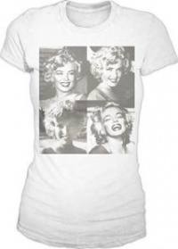 Marilyn Monroe Four Square Photo Juniors Tee