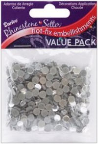 Darice Rhinestone Setter Hot-Fix Embellishments 5mm 400/Pkg: Crystal Glass Stone