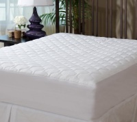 Mattress Pad Cover - Fitted - Quilted - Full (54x75) - Stretches to 16 Deep!