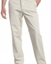 Nautica Men's True Khaki Flat Front Pant