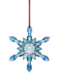 Baccarat elevates the natural beauty of the season in a snowflake ornament that rivals the real thing. Elaborate faceted detail in iridescent crystal radiates timeless splendor.