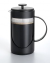 BonJour Ami-Matin Unbreakable BPA Free with Flavor Lock Brewing French Press, 3-Cup, Noir Black