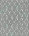 Surya Jill Rosenwald Fallon 2-Feet by 3-Feet Hand Woven Rug, blue crossover