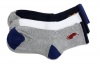 Polo Ralph Lauren Boy's 3-Pack Cushioned Crew Socks (Sock Sz 8-9.5 - Fits Shoe 13-3, Assorted)