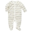 Osh Kosh Infant Boys Footed Microfleece Sleep & Play, White Sheep, 3M