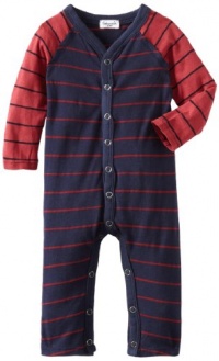 Splendid Littles Baby-Boys Newborn Lacrosse Stripe Romper, Tomahawk, 6-12 Months