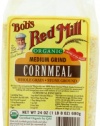 Bob's Red Mill Organic Cornmeal Medium, 24-Ounce (Pack of 4)