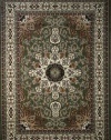 Traditional Isfahan Persian Area Rugs green Sage 7'10 x 10'5