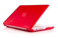 Red iPearl mCover Hard Shell Cover Case + Free Keyboard Skin for Model A1342 White Unibody 13-inch MacBook (part No. MC207LL/A or MC516LL/A, released after Oct. 20, 2009)