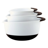 SoftWorks 3-piece Plastic Mixing Bowl Set