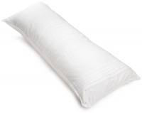 Charisma Bianca 12-Inch by 32-Inch Bolster Pillow, White