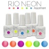 Gelish NEON RIO Set Soak Off Collection Set 6 Six Colors Nail Harmony Gel Coat