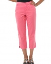 Style&co. Pants, Women's Tummy Control Comfort Waist Capri Pant 4 Coral