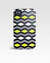 Milly Diamond Zig Zag iPhone Case-Chartreuse