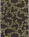 Surya Artist Studio Rug, Brown/Lime, 5' x 8'