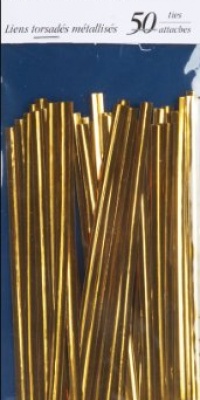 Wilton Twist Ties 5 50/pkg-gold