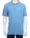 Club Room Blue Lake Heather Heather SS Polo Shirt